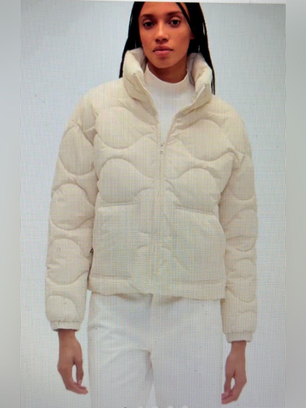 GAP Relaxed Offwhite Puffer Jacket Sz M NWT
